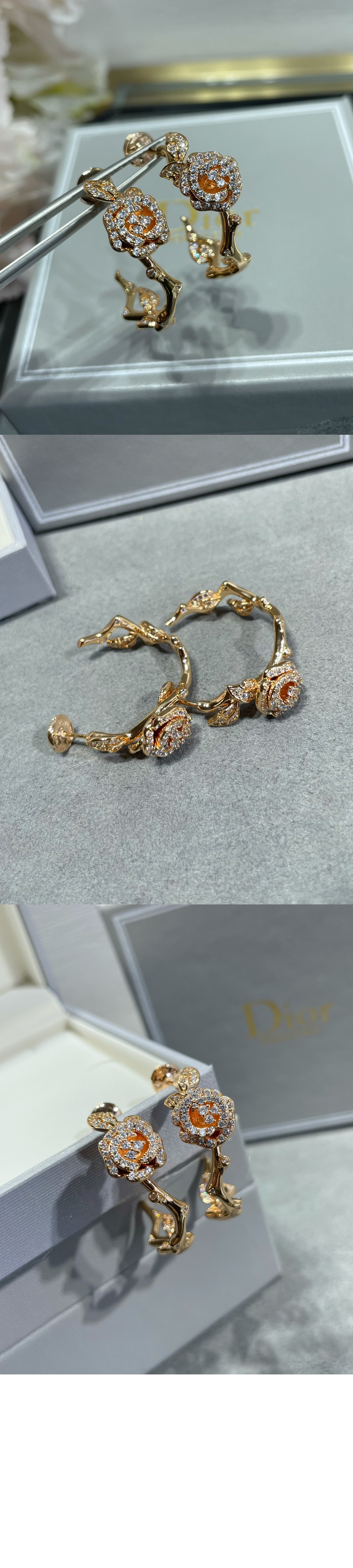 디올 로즈 바가텔 귀걸이 JBAG9