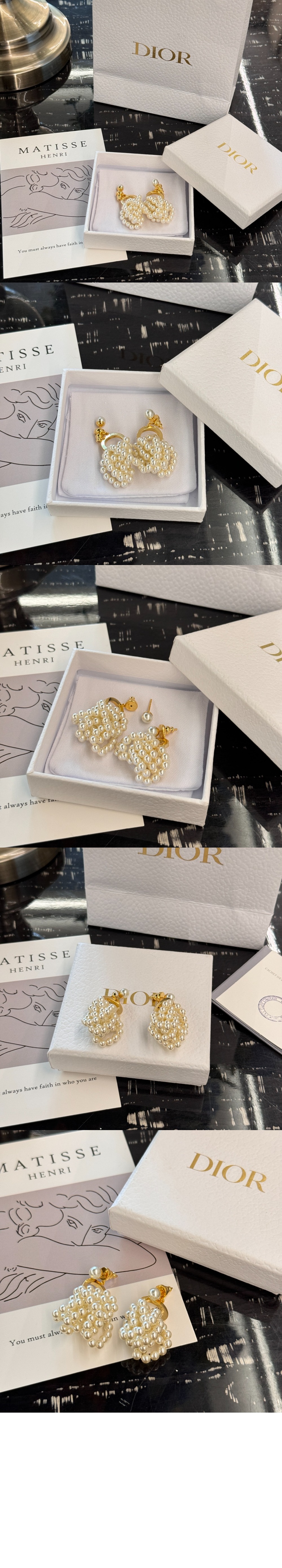 디올 귀걸이 E3357