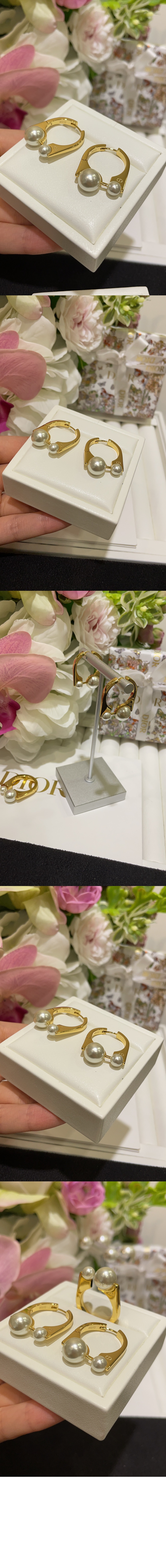 디올 미디엄 귀걸이 E3197