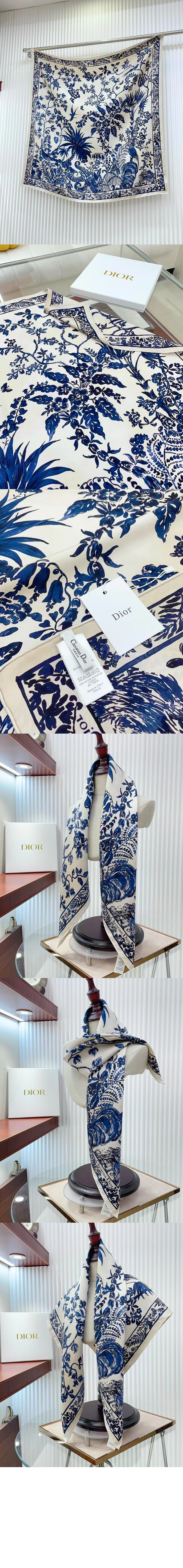 디올 90 스퀘어 스카프 44IDY