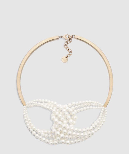 디올 D-Bow 목걸이 N2821