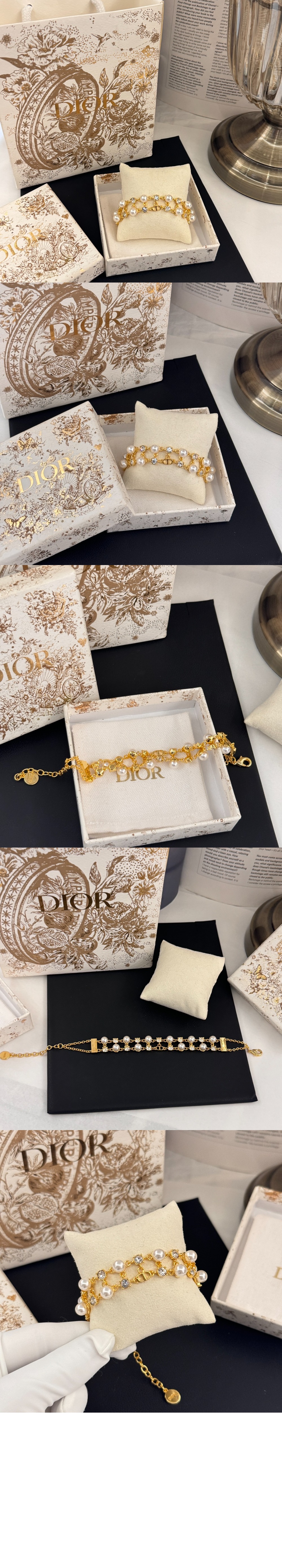 디올 쁘띠 CD 트레져 팔찌 B2511