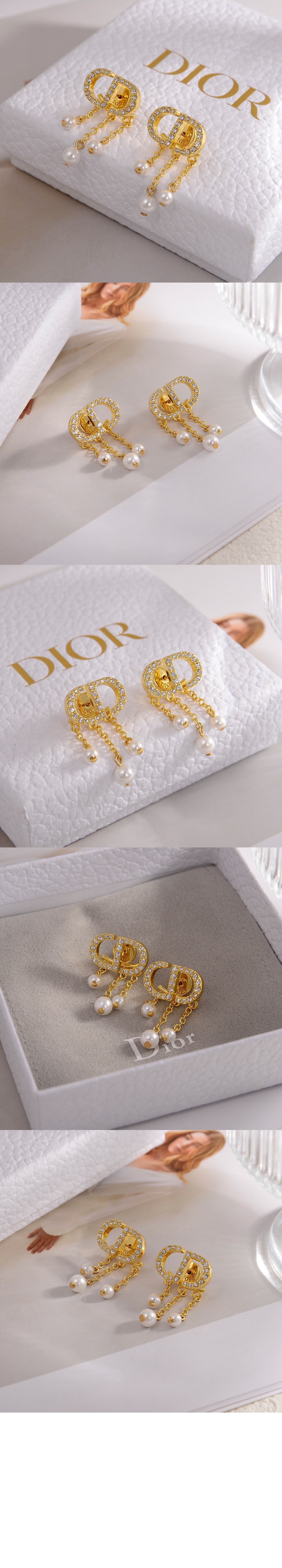 디올 쁘띠 CD 귀걸이 E1549