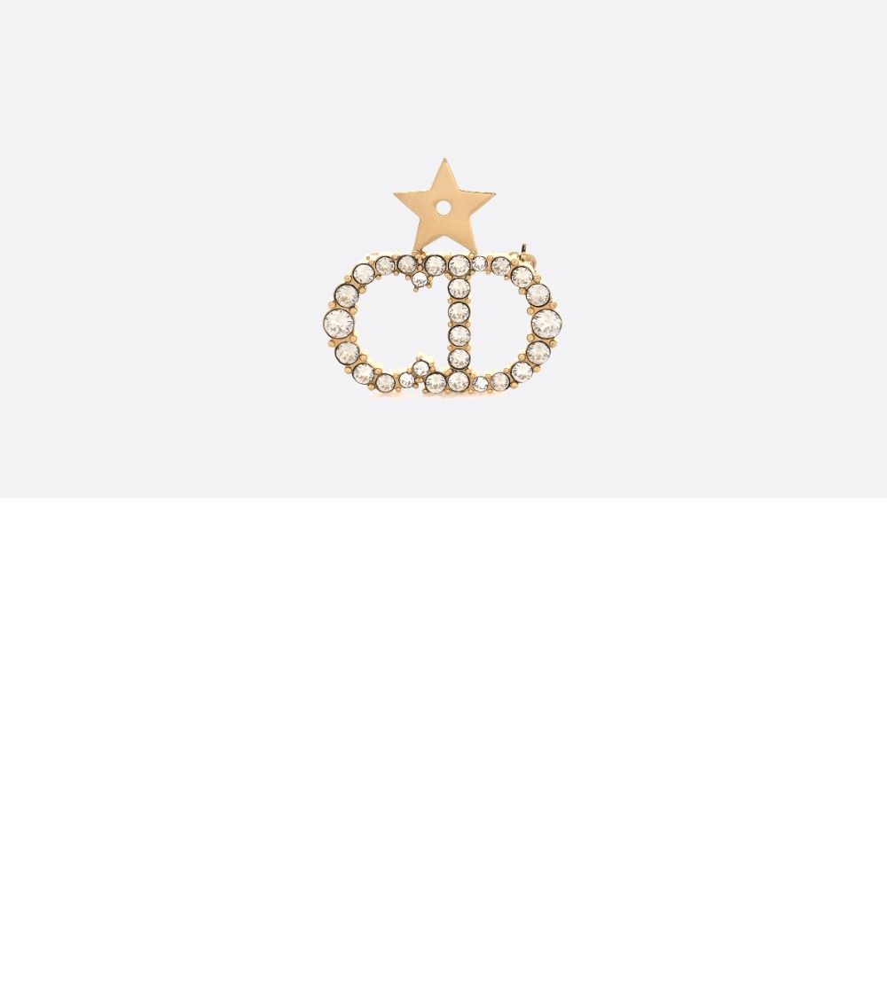 디올 Crystal Pearl CD 브로치 V0317