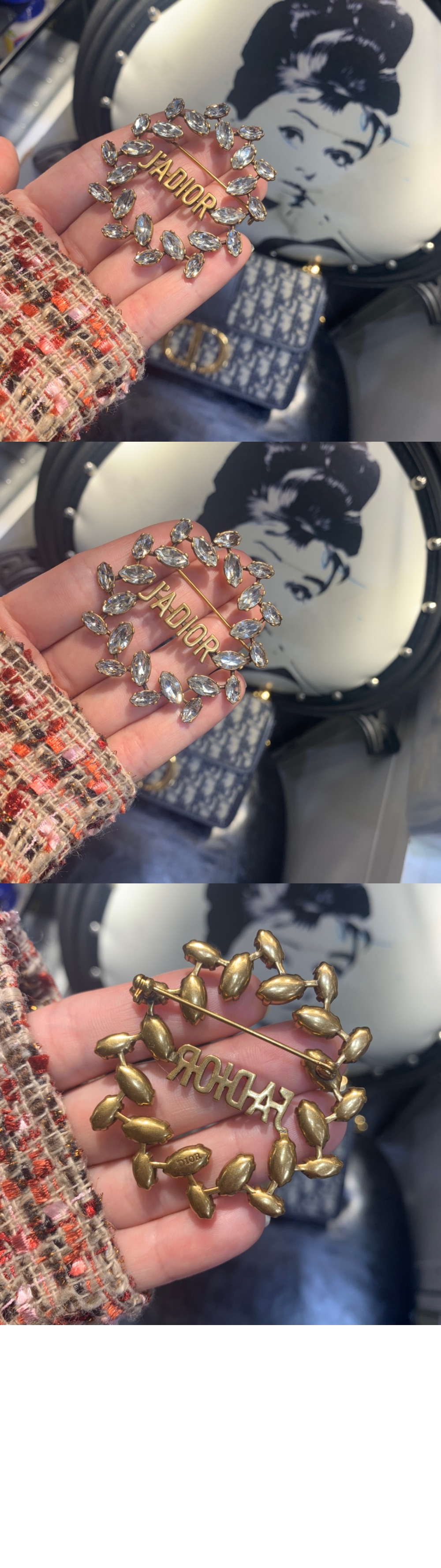 디올 제이디어 로리에 브로치 V0515