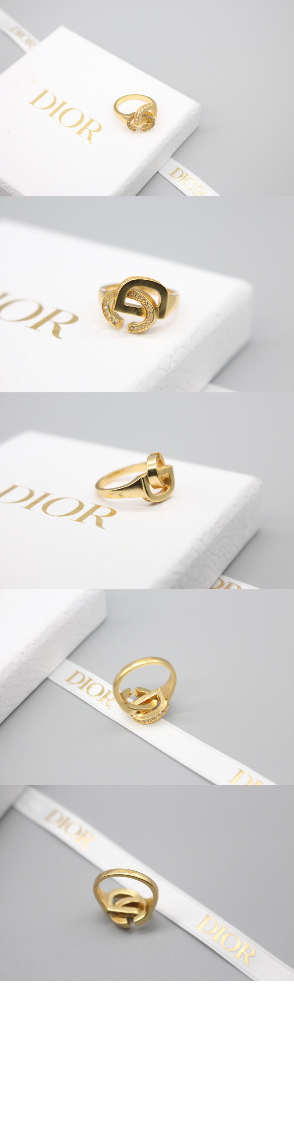 디올 CD Lock 반지 R1551