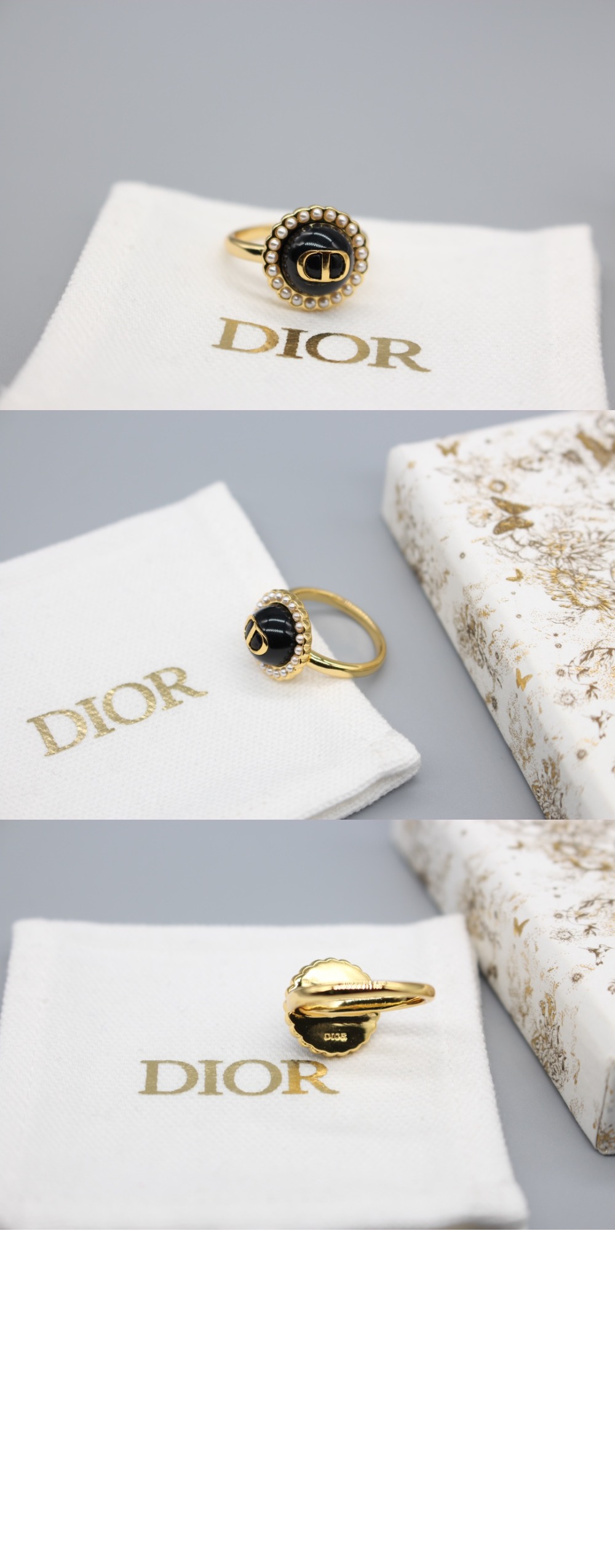 디올 Petit CD Baroque 반지 R1404