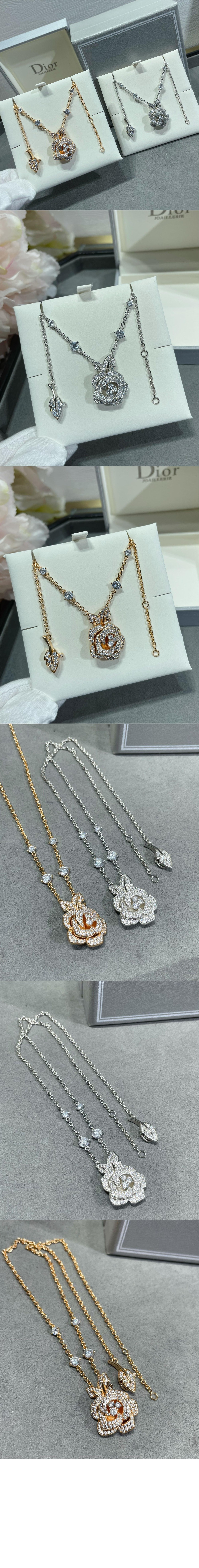 디올 Rose Dior Bagatelle 미디엄 목걸이 JBAG9