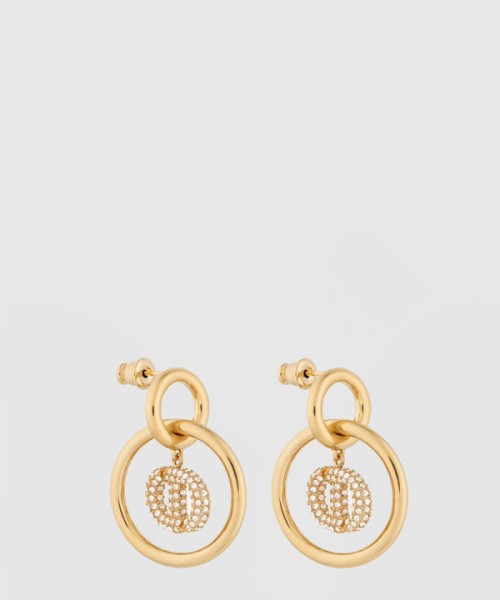 디올 Dior CD Navy 귀걸이 E1651