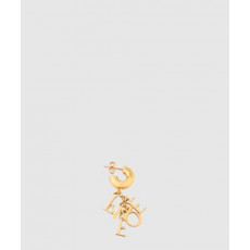 로에베 짧은 꼬임 레터링 체인 이어링