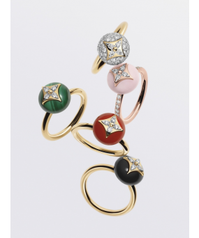 루이비통 53 컬러 비블라썸 커넬리언 다이아 B블라썸 반지 Q9N92G Y63896