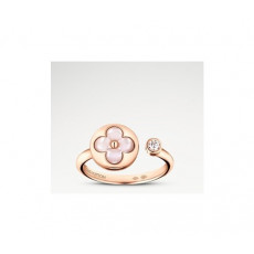 루이비통 컬러 블라썸 미니 선 반지 로즈골드 핑크자개