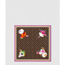 루이비통 LV x TM 모노그램 슈퍼플랫 캐릭터 스퀘어 90 M96274