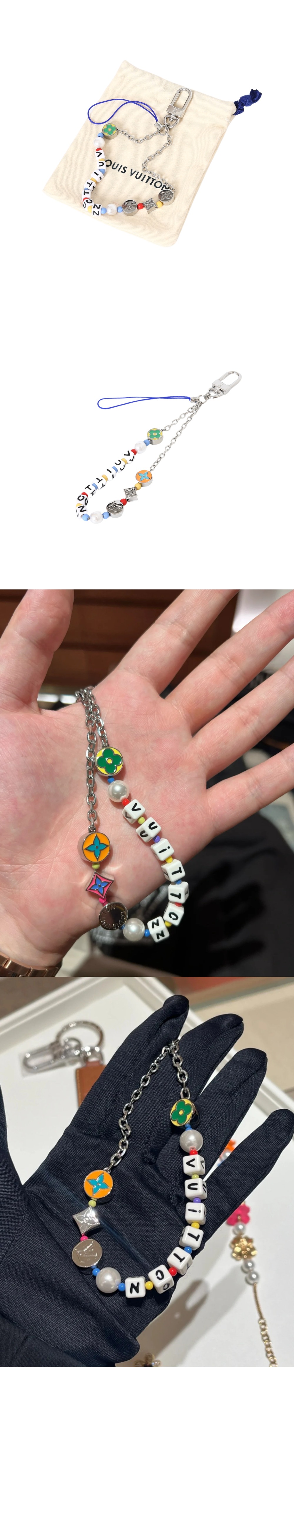 루이비통 펀 (LV Fun) 폰 스트랩 & 백 참 M01820