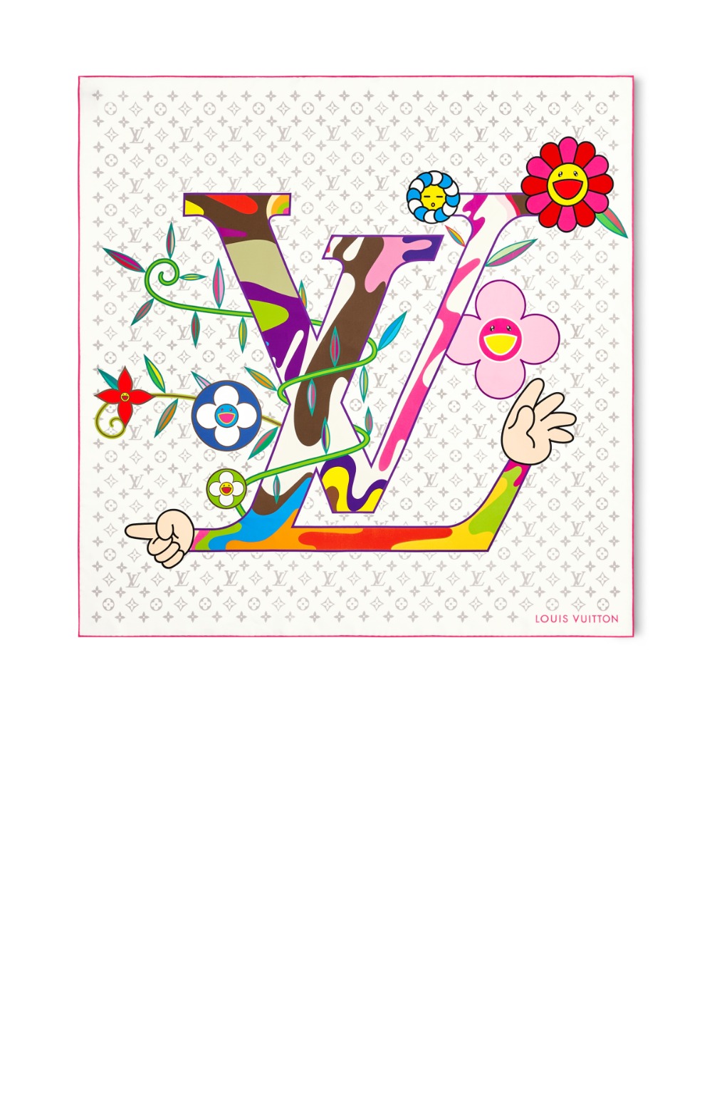 루이비통 LV x TM 모노그램 세리즈 스퀘어 90 M96097