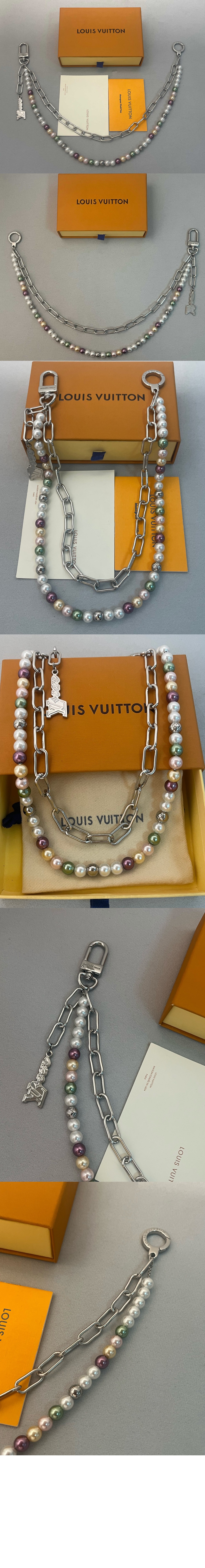 루이비통 펄 (Pearls) 체인 벨트 & 백 참 M02293