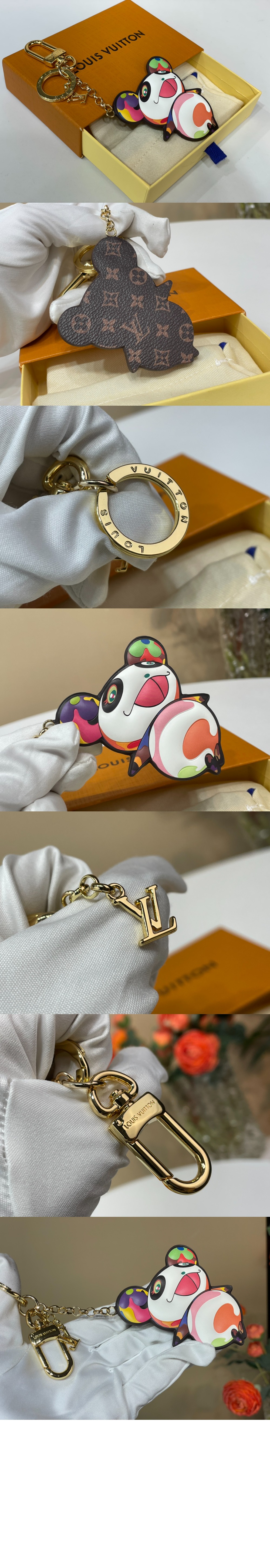루이비통 LV x TM Superflat Panda 키 홀더 M02467