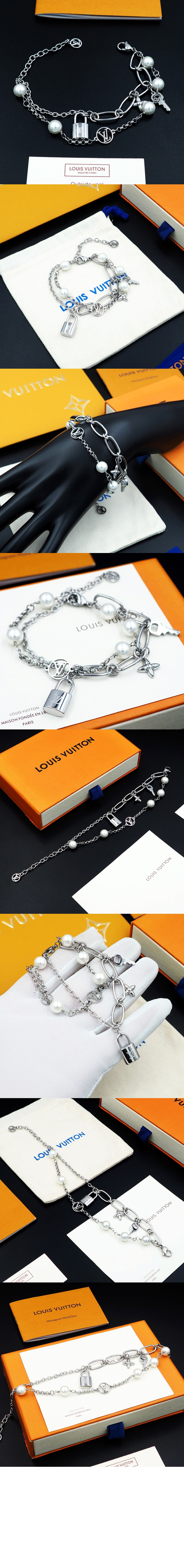 루이비통 믹스 체인 팔찌 M1380A