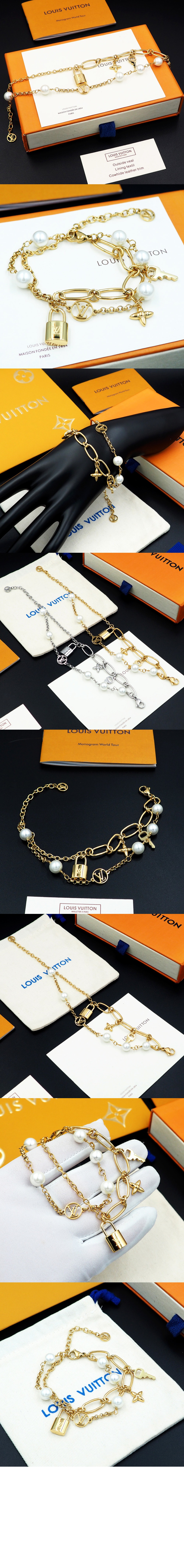 루이비통 믹스 체인 팔찌 M1380A