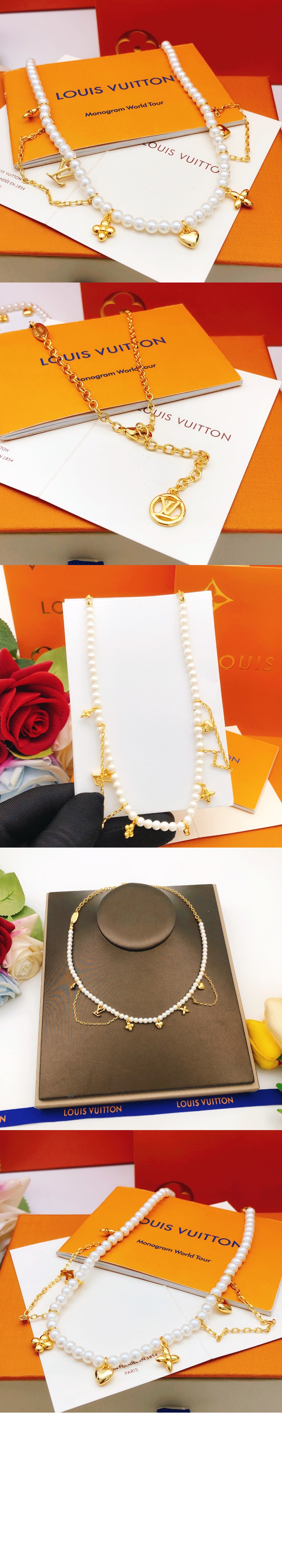 루이비통 BLOOMING PEARLS 목걸이 M02388