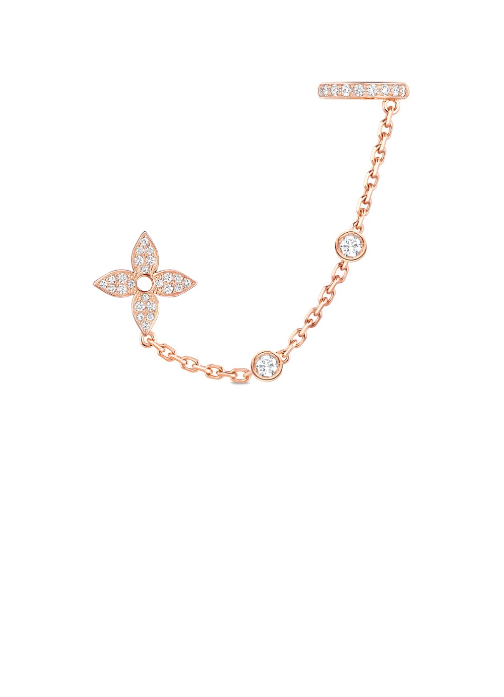 루이비통 이딜 블라썸 모노 체인 귀걸이 Q96836