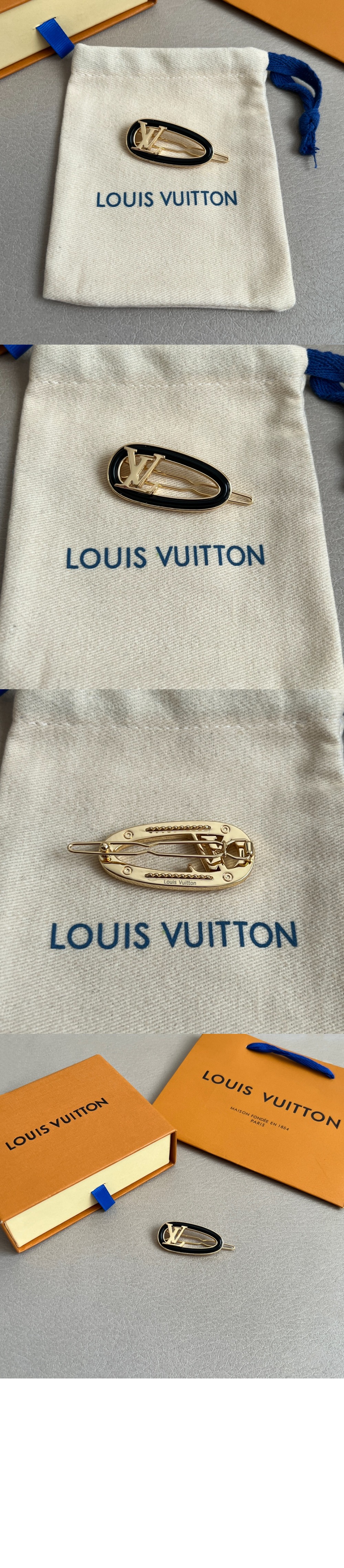 루이비통 마이 LV 체인 헤어 클립 M02294