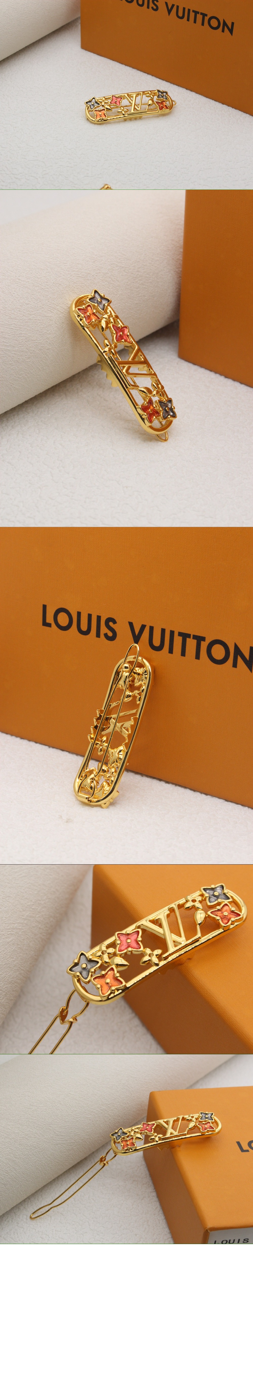 루이비통 LOUGRAM 머리핀. 헤어핀. M02087