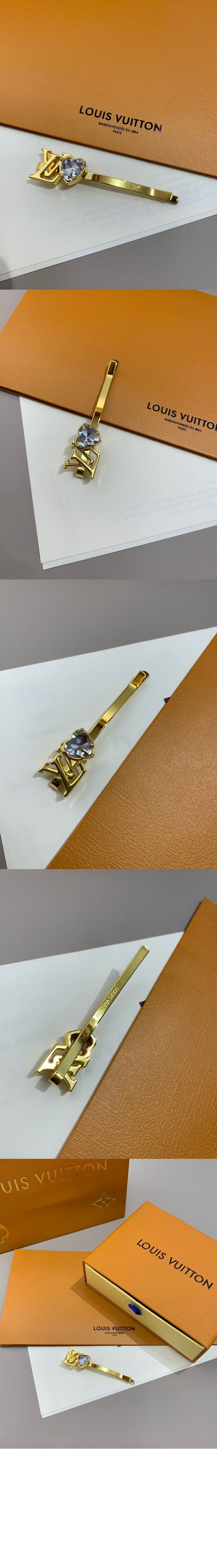 루이비통 ICONIC HEART 머리핀. 헤어핀 M02390