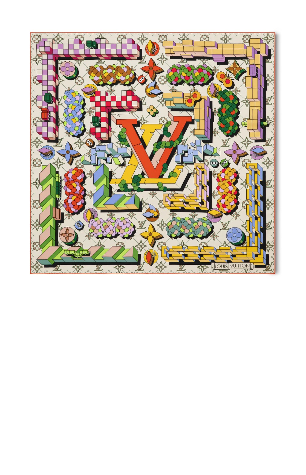 루이비통 메이즈 오브 프레셔스 스퀘어 90 M93355