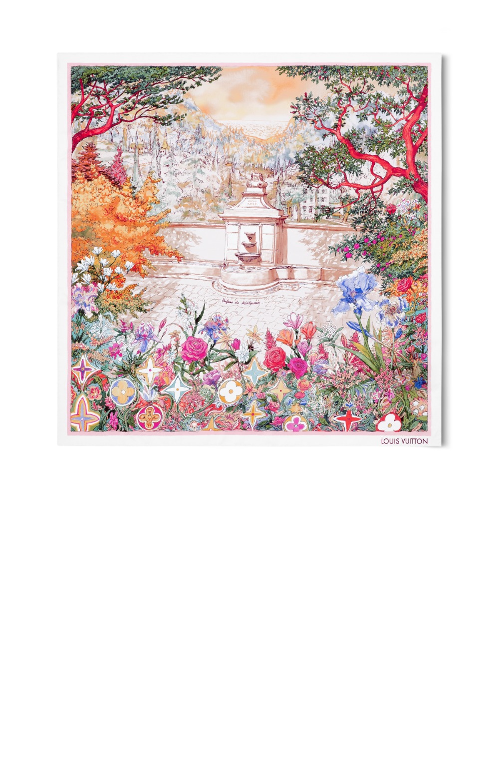 루이비통 파펑 드 메디테라네 스퀘어 90 M93378