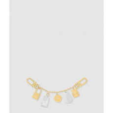 루이비통 체인 나노그램 아이콘 키 홀더 M01314