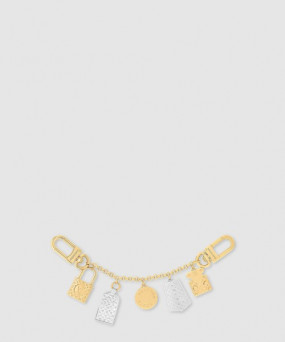 루이비통 체인 나노그램 아이콘 키 홀더 M01314