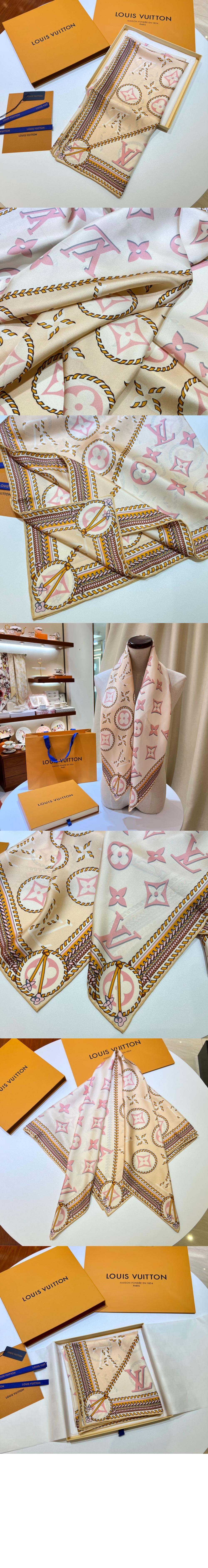 루이비통 모노그램 플라워 스퀘어 90