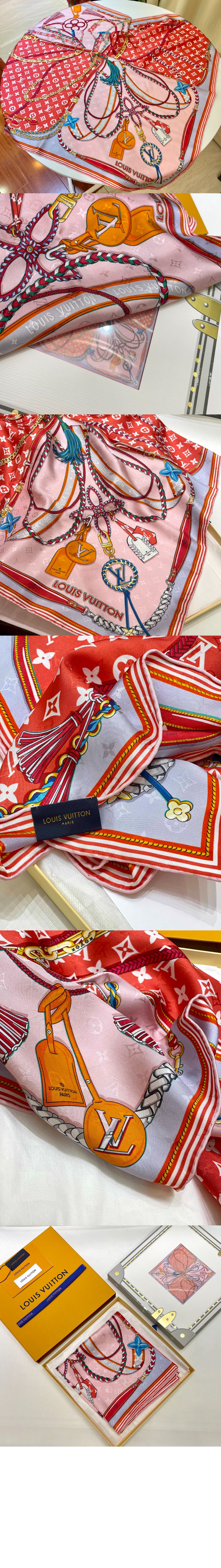 루이비통 믹스 앤드 스트랩 스퀘어 90