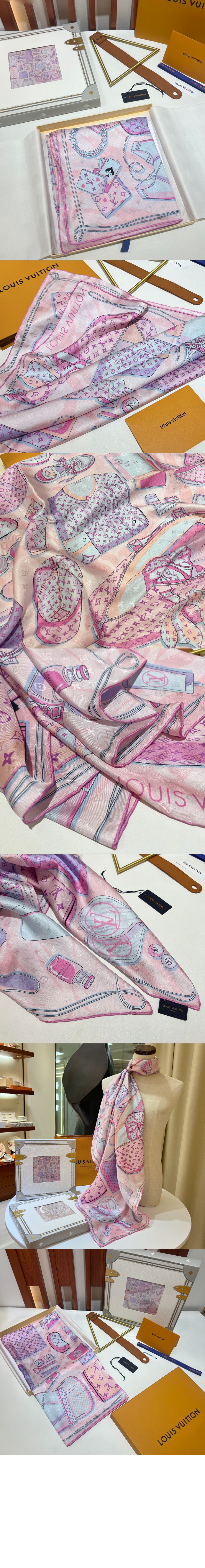 루이비통 모노그램 플라워 스퀘어 90