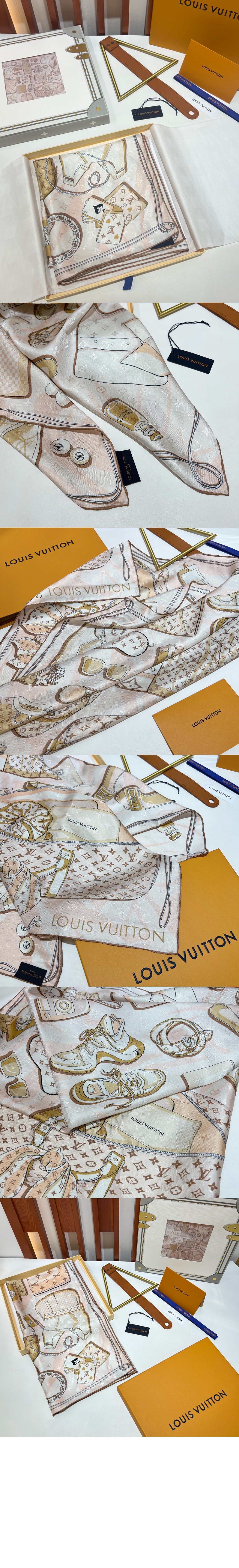 루이비통 모노그램 플라워 스퀘어 90