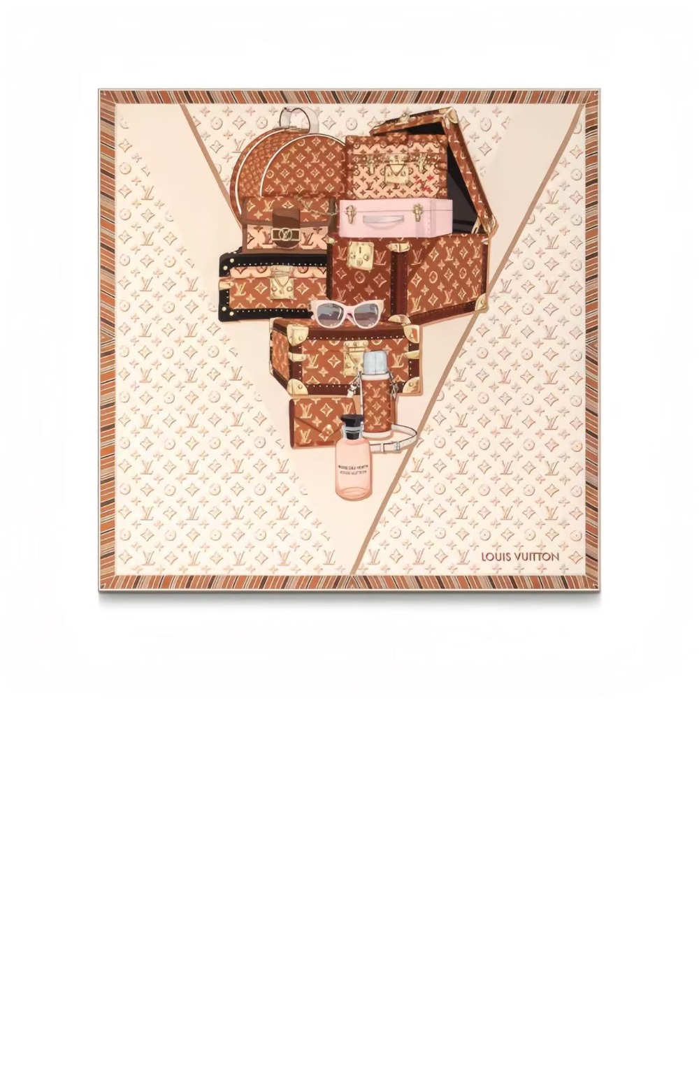 루이비통 모노그램 플라워 스퀘어 90 M77802