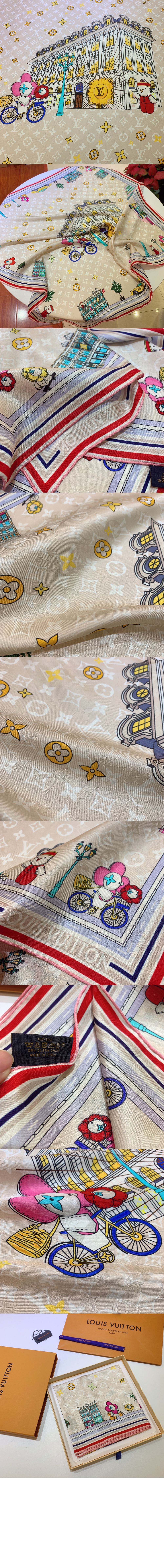 루이비통 모노그램 플라워 스퀘어 90 M77905