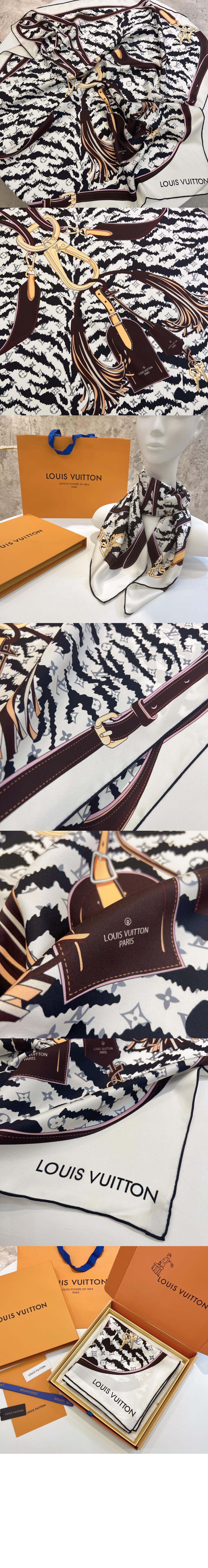 루이비통 Tigergram 스카프 90 M79063