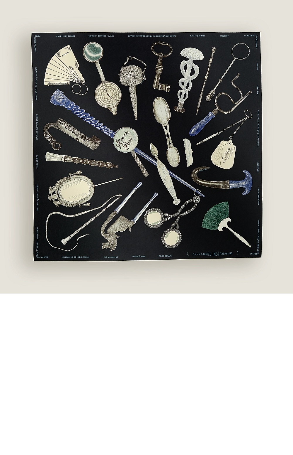 루이비통 Nous Sommes Inseparables 스카프 90