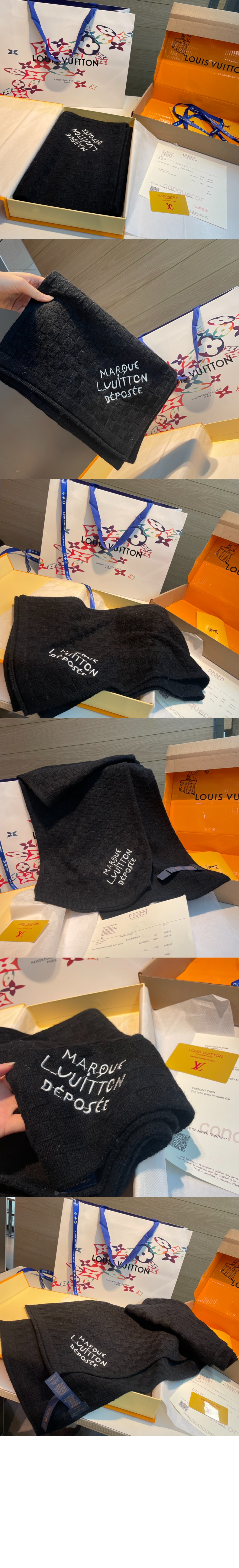 루이비통 다미에 스너그 스카프 M90841