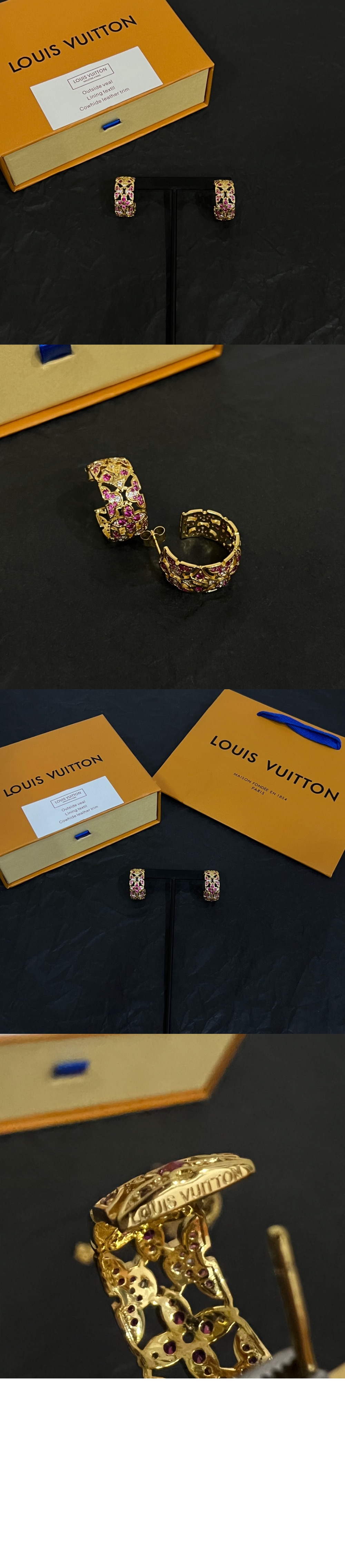 루이비통 플라워 크라운 귀걸이 M01603