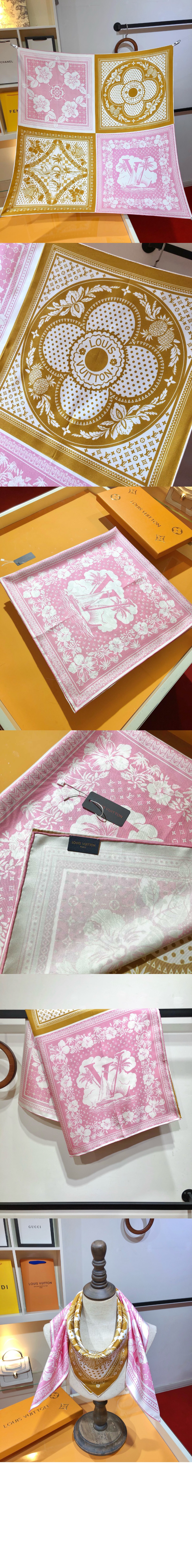 루이비통 스몰 플래그 스퀘어 90 M79976