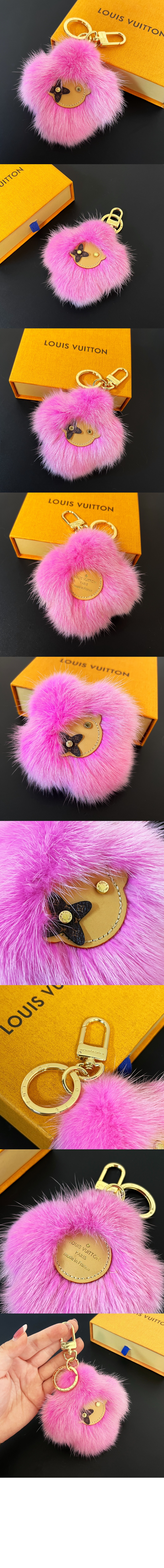 루이비통 비비엔 퍼 키 홀더 M01447