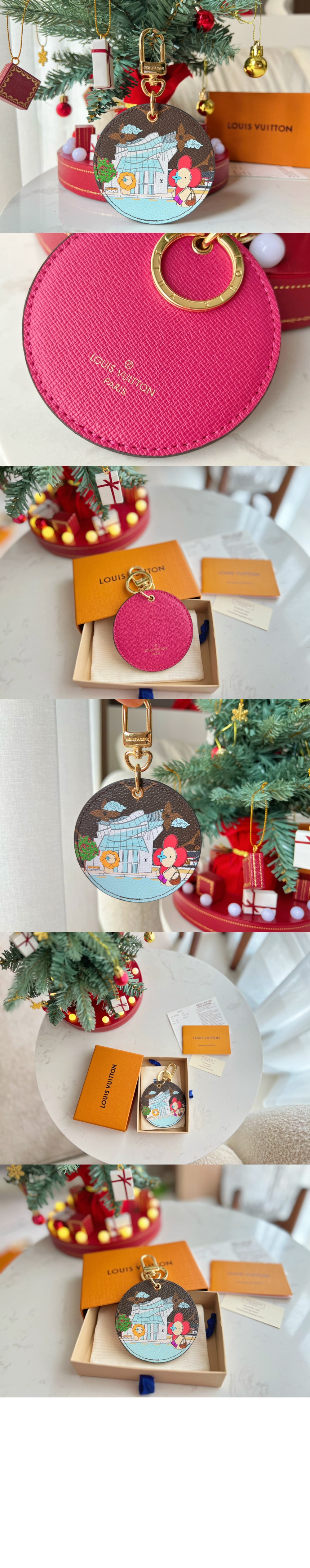 루이비통 일러스트 Xmas 뉴욕 키 홀더 M00874