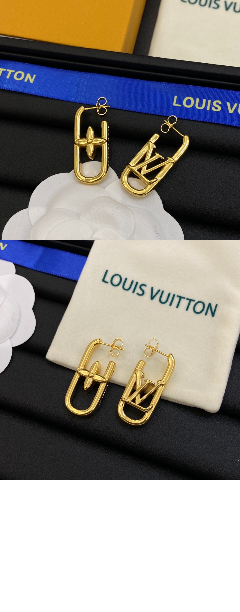 루이비통 마이 LV 체인 귀걸이 M01140