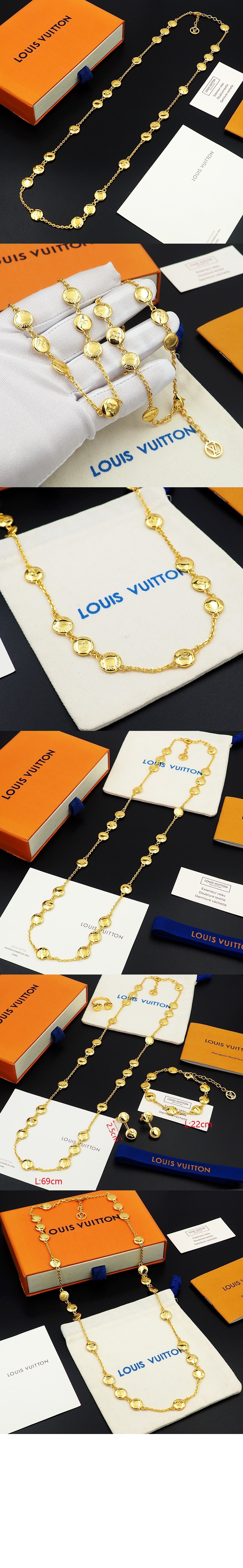 루이비통 스터드 소트와르 목걸이 M02007