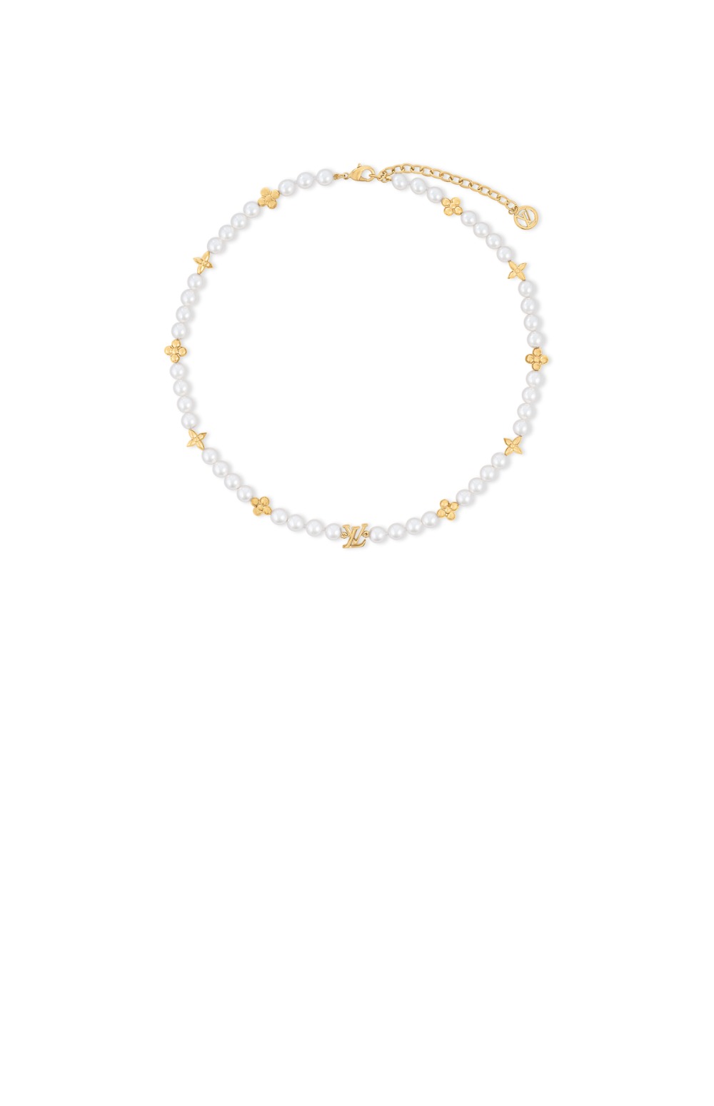 루이비통 마이 LV 펄 콜리에 목걸이 M01990