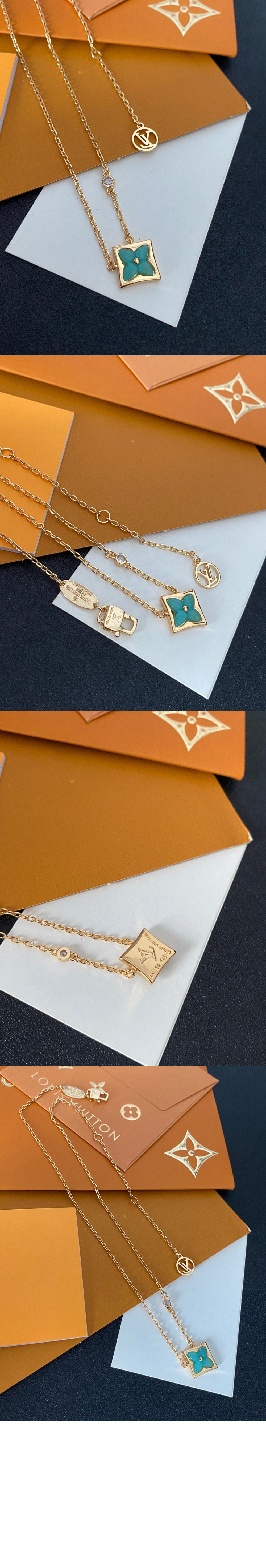 루이비통 컬러 블라썸 BB 스타 펜던트 목걸이 Q03276