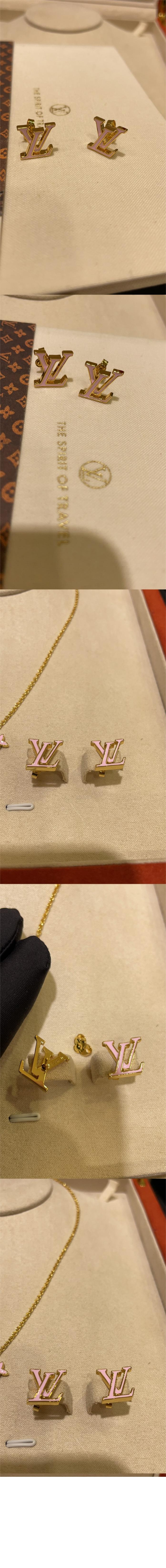 루이비통 LV 아이코닉 에나멜 귀걸이 M01136